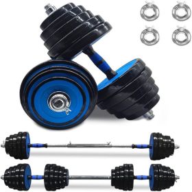 Adjustable Weights Dumbbells Set of 2, 88Lbs 2 in 1 Exercise & Fitness Dumbbells Barbell Set for Men Women