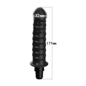 Modified Fascia Gun Silicone  Accessories Head (Option: R3 black-18to19mm)