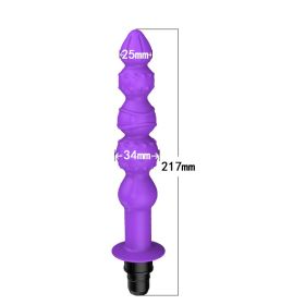 Modified Fascia Gun Silicone  Accessories Head (Option: R6 purple-18to19mm)