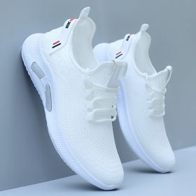 Mens Fashion Casual Breathable Sports Shoes (Option: 2029White-42)