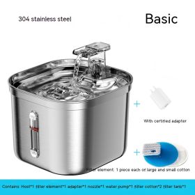 Stainless Steel Automatic Water Feeder (Option: Stainless Steel Basic Style-American Standard Adapter)