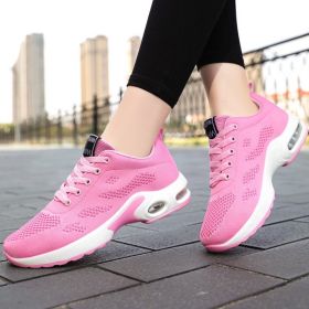 Women's Fashion Casual Mesh Sports Shoes (Option: Pink-37)