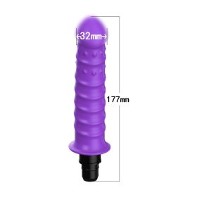 Modified Fascia Gun Silicone  Accessories Head (Option: R3 purple-12to13mm)