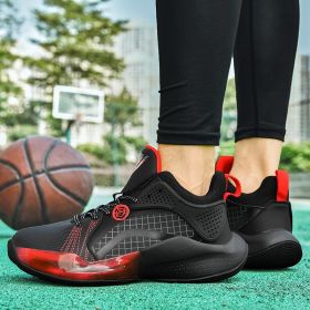 New Youth Competition Training Basketball Shoes (Option: Black-40)