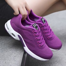 Women's Fashion Casual Mesh Sports Shoes (Option: Purple-36)