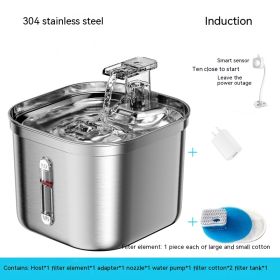 Stainless Steel Automatic Water Feeder (Option: Induction-Korean Standard Adapter)