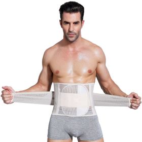 Waist Trimmers for Men Low Belly Stomach Wraps for Weight Loss (Color: White)