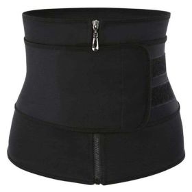 Workout Waist Trainers for Women Sweat Waist Trimmers Weight Loss Body Shaper (Color: Single belt Grey)