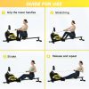 Magnetic Rowing Machine Folding Rower with 14 Level Resistance Adjustable, LCD Monitor and Tablet Holder for Foldable Rower Home Gym Cardio Workout