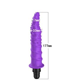 Modified Fascia Gun Silicone  Accessories Head (Option: R5 purple-18to19mm)